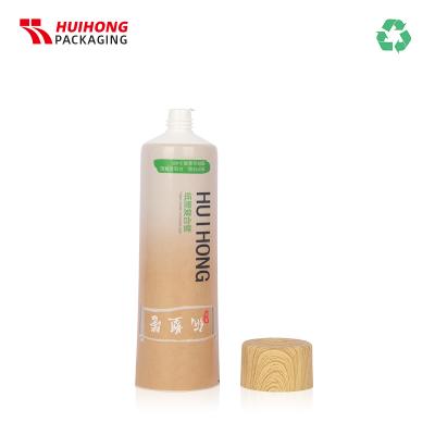 Tube de crème d'emballage en plastique en papier recyclable D40 rechargeable pour lotion
